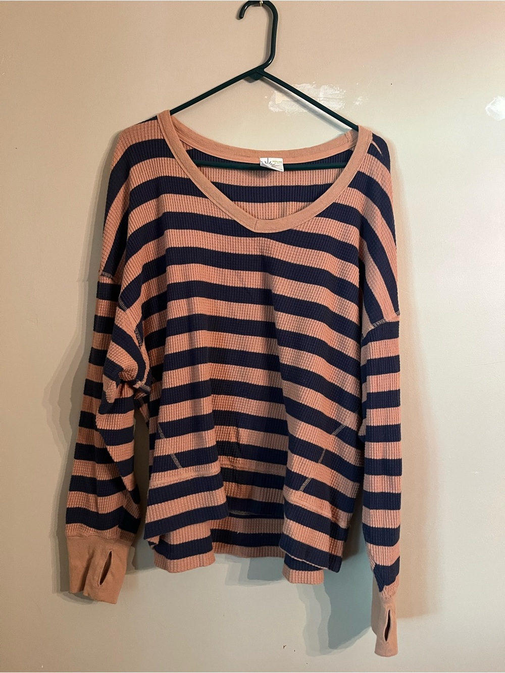 Aerie long sleeve waffle knit tee